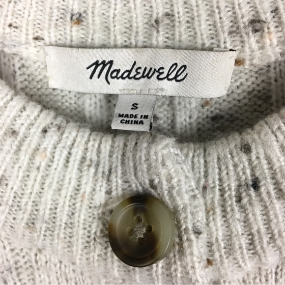 Madewell Donegal Bowden Henley 1/4 Button Wool Sweater Size S - Picture 9 of 11